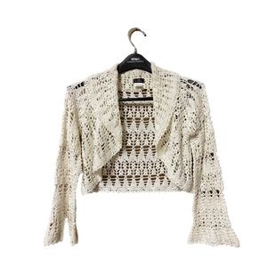 Crochet Shrug with Flare Sleeves